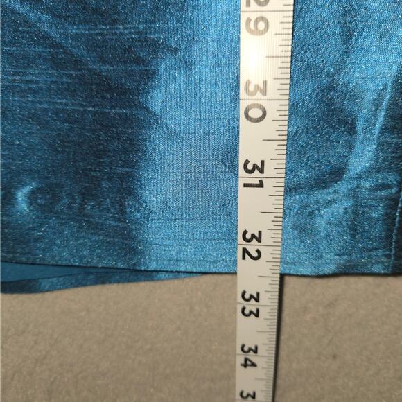 Alfred Sung Womens Size 12 Strapless Prom Dress Sample Formal Mosaic Cocktail - Picture 9 of 14